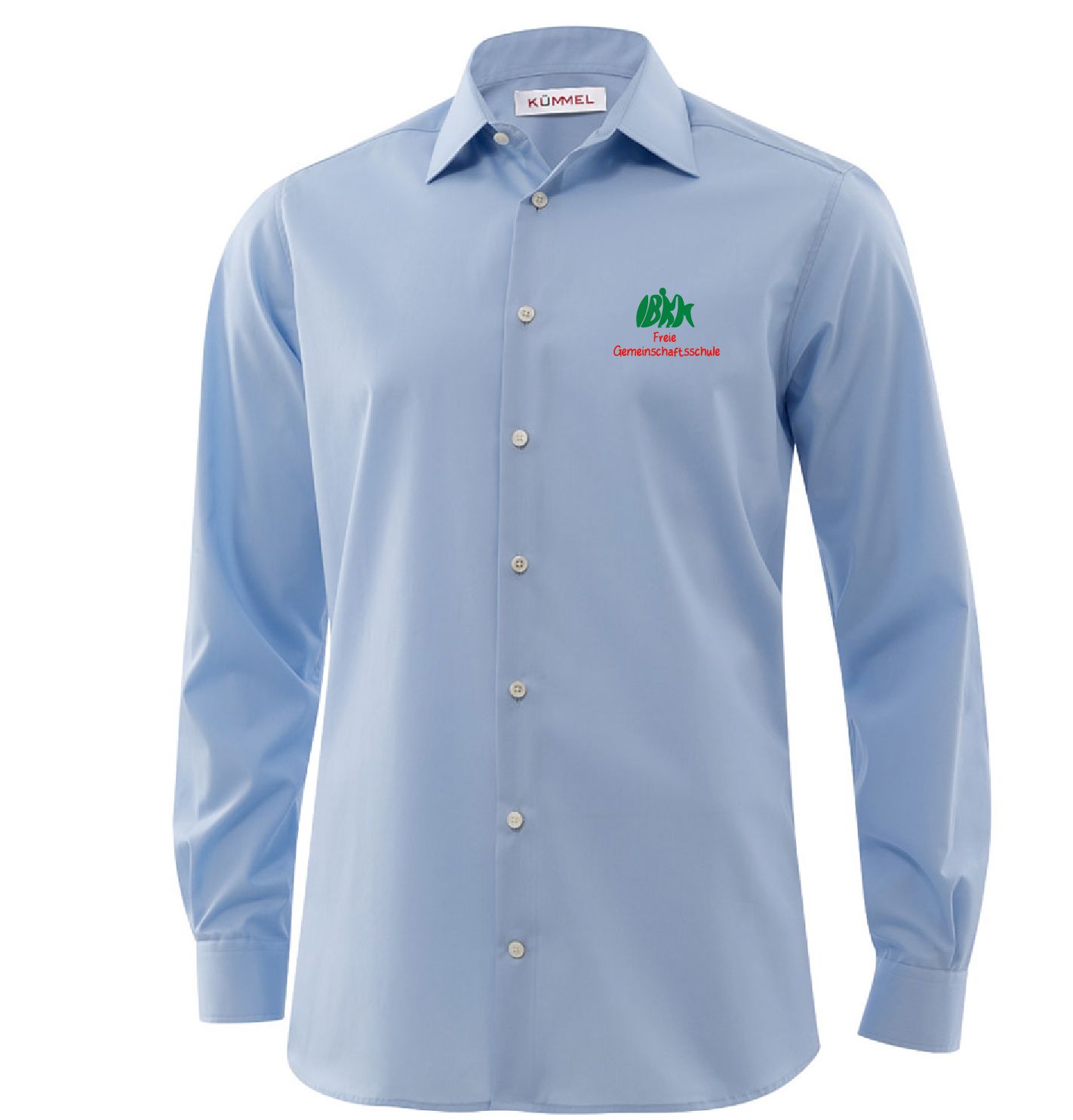 Stretchhemd, Kinder, langarm, slim fit