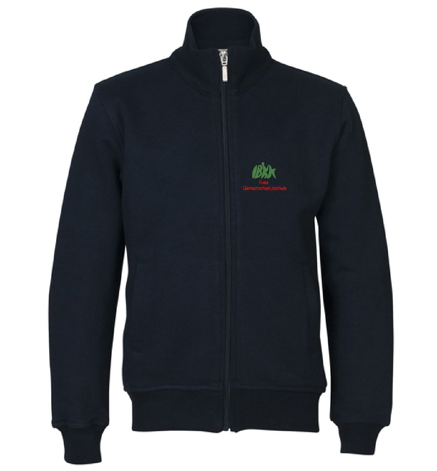 Sweatjacke, ohne Kapuze, Unisex