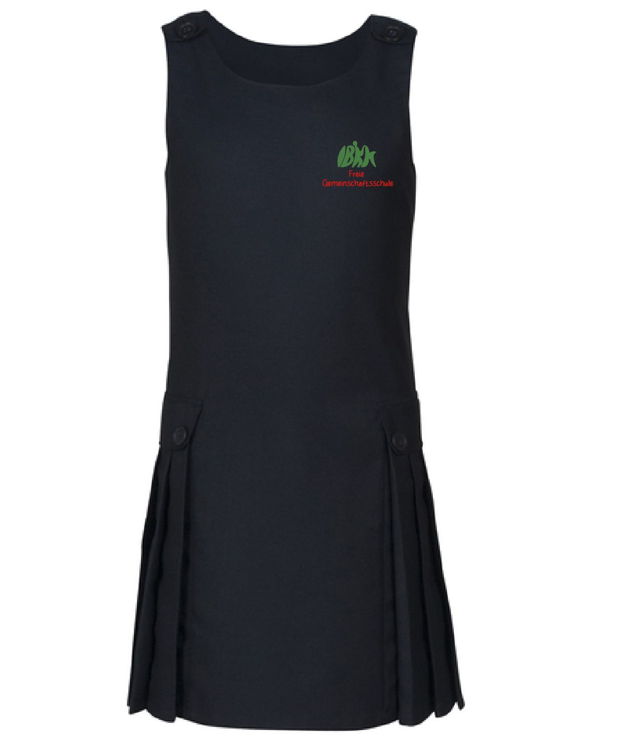 Trägerkleid, mit Falten, Mädchen